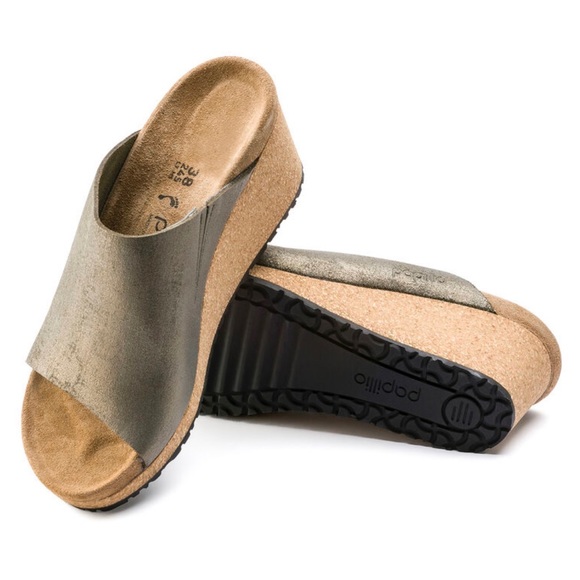 Birkenstock Shoes Birkenstock Papillio Namica Suede Wedge Open Toe